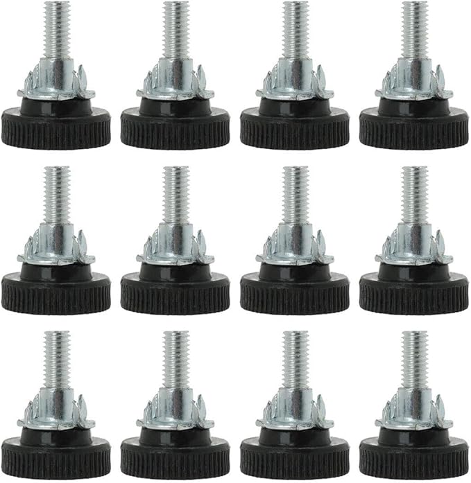 SuperWarehouse M8 x 25 x 30mm Screw on Furniture Glide Leveling Feet Thread Adjustable Leveler