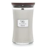 WoodWick Hourglass Candle, Warm Wool, 21.5