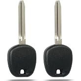 MechanMagic 4D-67 TOY44D-PT Transponder Ignition Key Replacement Fits for 2003+ Toyota 4Runner Camry Corolla Highlander Rav4 Sienna Tacoma Tundra Scion XB, Locksmith Required (Set of 2)