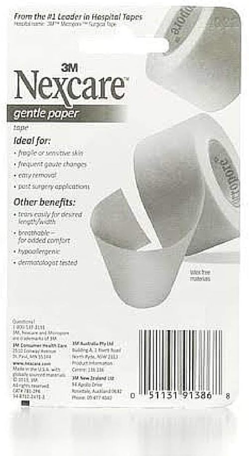 Nexcare First Aid 3M Gentle Paper Tape 2 roll: Health & Personal Care