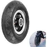 200x50 Electric Scooter Tire 8"x2" Pneumatic Wheel 8in Inflation Tyre Air Tire &amp; 10mm Bearing Alloy Hub for Trolley Caster Razor E100 E150 E200 Power Core E100 ePunk Crazy Cart PowerRider 360 eSpark