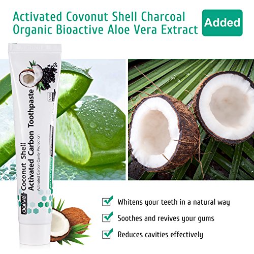 image for Dai.ve All Natural Activated Coconut Charcoal Teeth Whitening Powder (