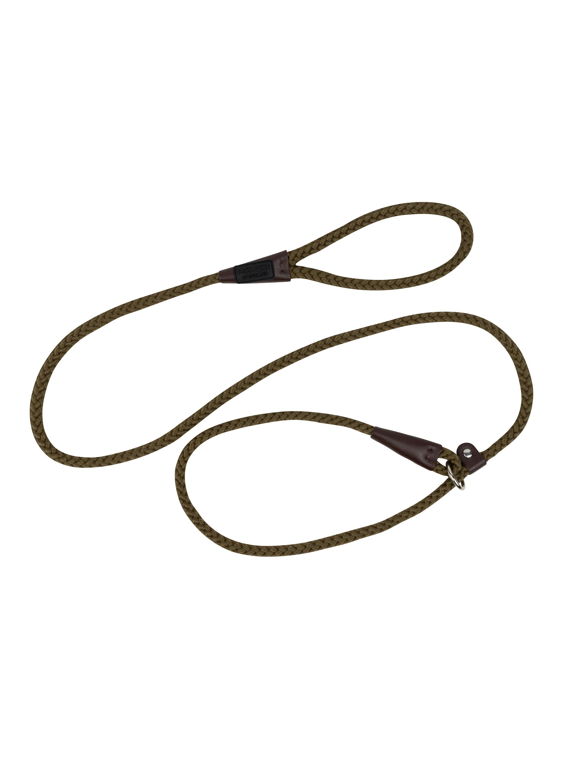 JACK PYKE Traditional Dog Slip Lead Olive