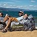 Chillbo Shwaggins Inflatable Couch – No-Pump Setup, Ripstop Polyester, Stability Pegs, Fun Prints, Portable Air Lounger for Beach, Camping, Festivals, and Tailgating - Urban Camo