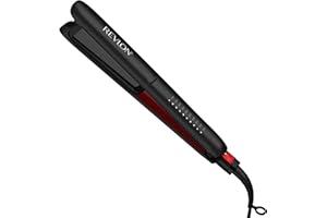 REVLON Smoothstay 1 Inch Hair Straightener - Coconut Oil Infused Flat Iron Helps Enhance Shine & Smoothness, Reduces Frizz, Sleek Straight Hair