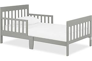 Dream On Me Finn Toddler Bed in Cool Grey, Greenguard Gold and JPMA Certified, Non-Toxic Finish, Made of Sustainable New Zeal