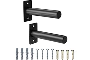 VLAENG Wall Mounted Weight Plate Holder, Weight Rack Storage for 2" Olympic Weight Plate, Max Weight Capacity 330 lb, Best with Black Powder Coated for Garage Home Gym Strength Training