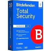 Bitdefender Total Security 2025 &ndash; Complete Antivirus and Internet Security Suite &ndash; 10 Device | 1 year Subscription | PC/Mac | Activation Code by Mail