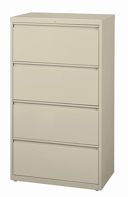 Amazon Com Pro Series Four Drawer Lateral File Cabinet Putty 30