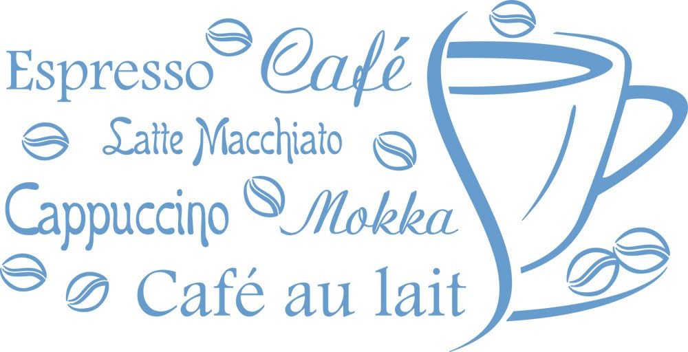 GRAZDesign Wandtattoo Küche Kaffee Espresso Café Cappuccino Wand-Worte