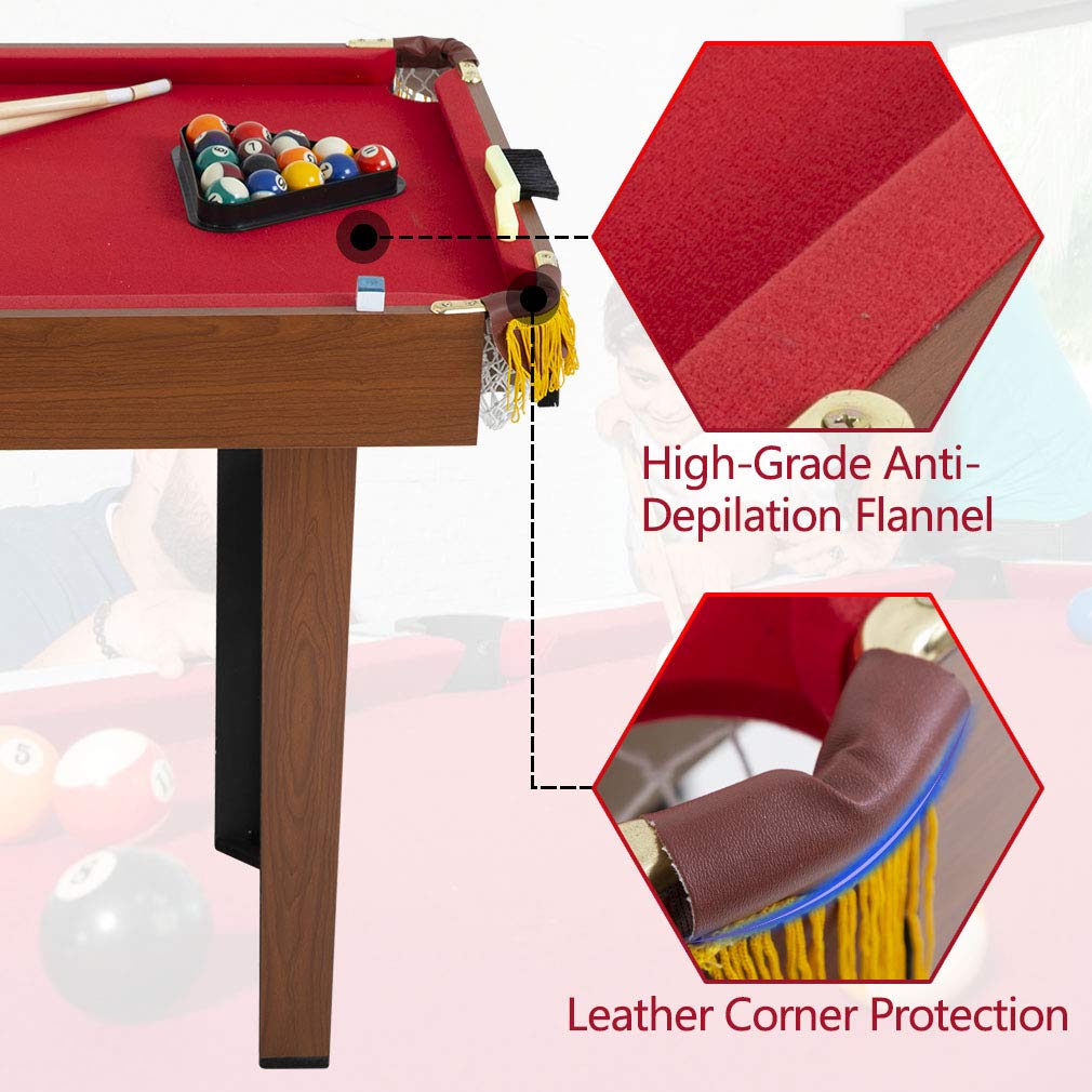 Mua 48-inch Pool Table Indoor Billiard Table with 16 Balls 2 Sticks 2 ...