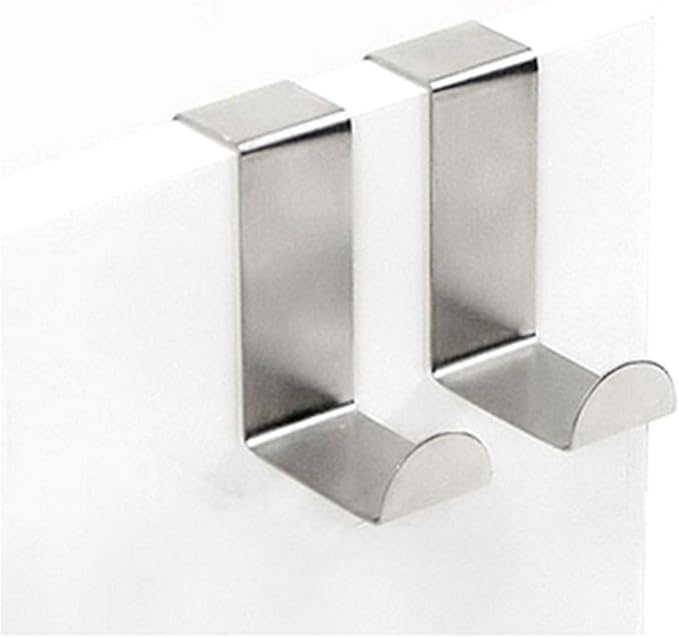 2 Stück Edelstahl Küche Hängende Aufhänger Halter Hut Mantel Kleidung