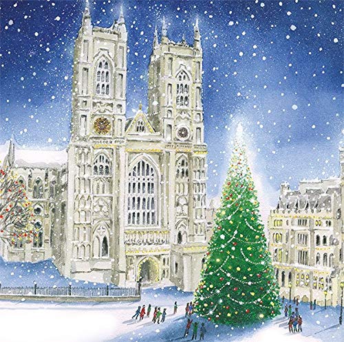 Cathedral Boxed Christmas Cards - Set of 8 Embossed Foiled Xmas Cards