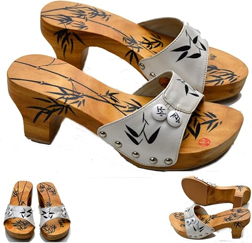 Amazon エリンネ レディース 下駄風 サンダル 桐下駄 履きやすい 疲れにくい 普段着 浴衣に 花火大会 お出かけ スリッパ 全23種 いろんなプリント Elinne エリンネ スリッパ ルームシューズ