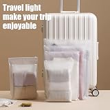 SULOLI 20Pcs Travel Storage Bags Set Reusable Frosted Ziplock Luggage Organizer view 4