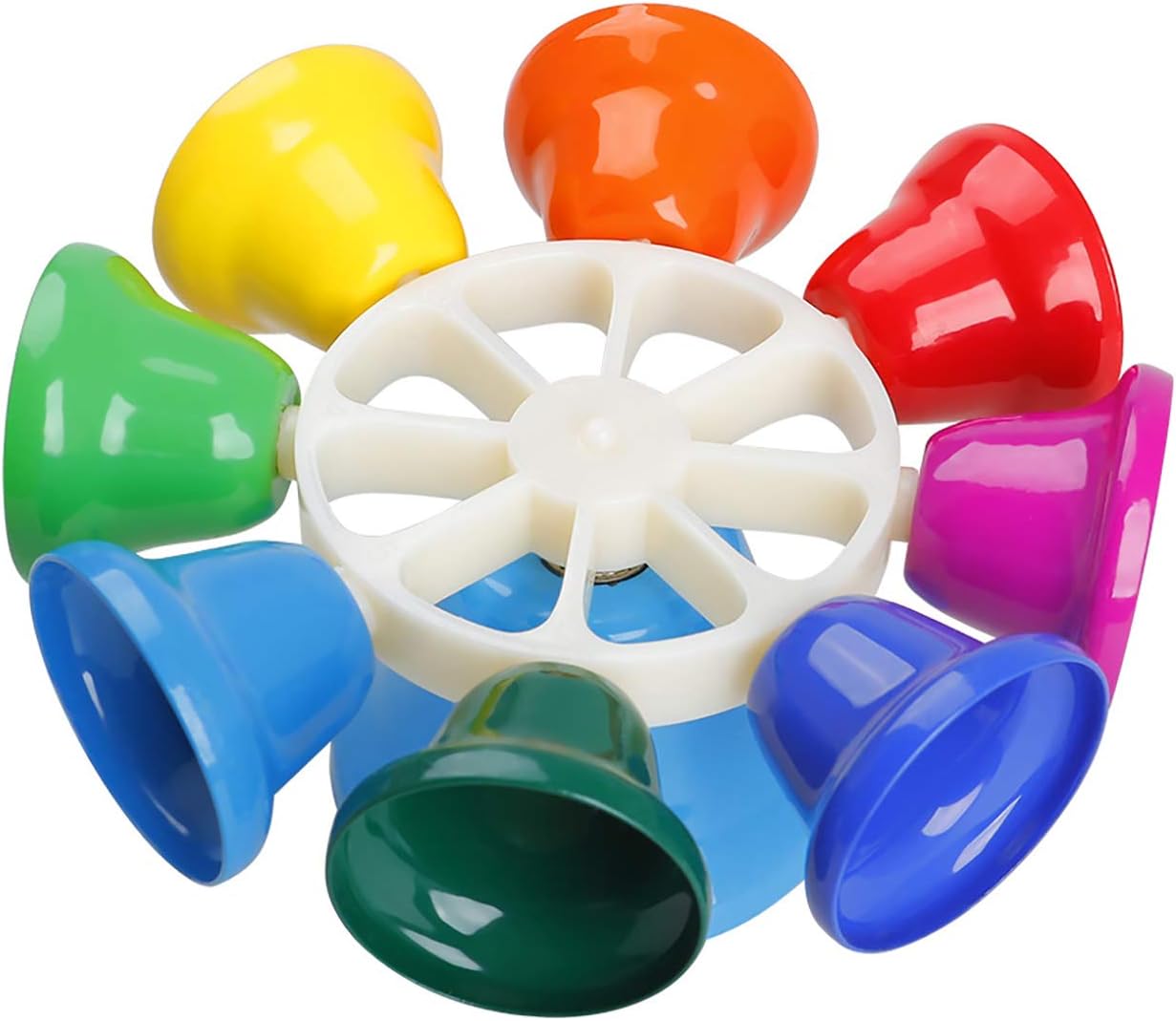 Christmas Educational Music gifts kids Rotatable Handbells rainbow 8