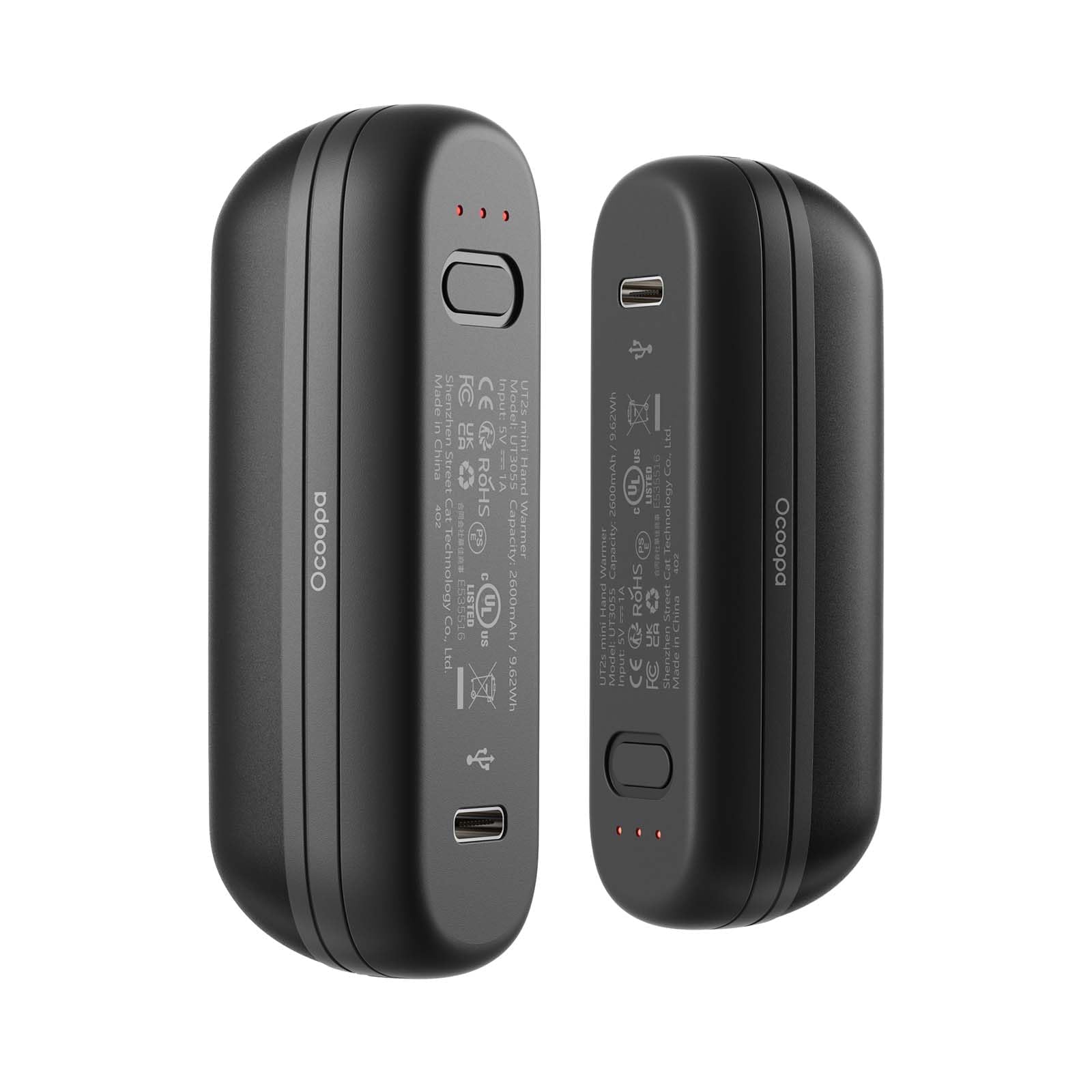 OCOOPA Hand Warmers Rechargeable 2 Pack, Electric Handwarmers Pocket Reusable Portable, USB Hand Warmers 2 in 1 Magnetic, 3 Levels Heat Instant, Safety Certified, for Golf Outdoor Skiing, UT2S Mini — image 1