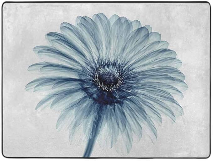 Flower Home Decor Nursery Rug Photo of a Daisy Flower with ...