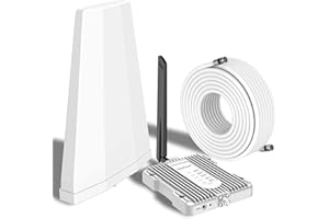 Amazboost A1 Cell Phone Booster for House, 5 Band Cell Phone Signal Booster kit,Boost 4G 5G LTE Data-Up to 2,500 sq ft,Cell S