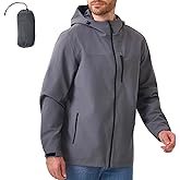 ACCNUO Rain Jacket Men Waterproof Lightweight Mens Rain Jackets Waterproof With Hood Raincoat for Cycling Hiking Camping