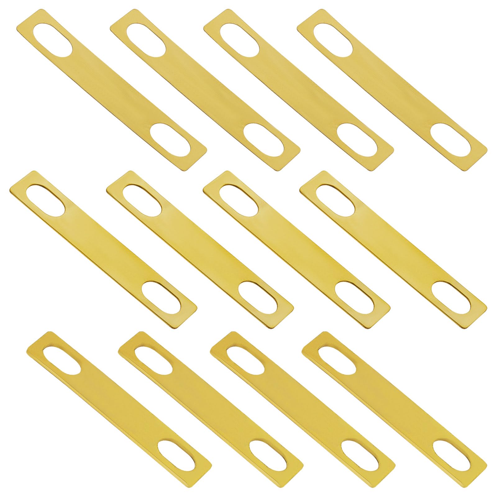 OTOTEC 12 Pcs 15mm x 10 mm Guitar Brass Neck 0.2mm 0.5mm 1mm Metal Shims Chrome Neck Plate Guitars Adjust Gasket Accessories for Electric Guitar Bass Luthier Tools