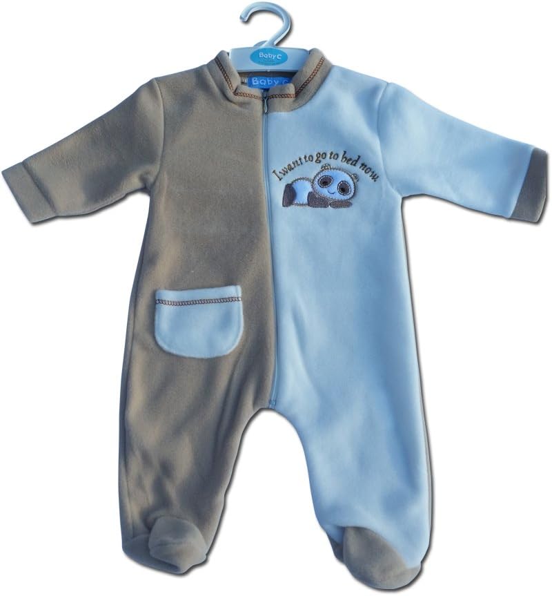 fleece baby sleepsuit