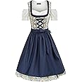 Scarlet Darkness Oktoberfest Carnival Costumes for Women German Dirndl Cosplay Dress