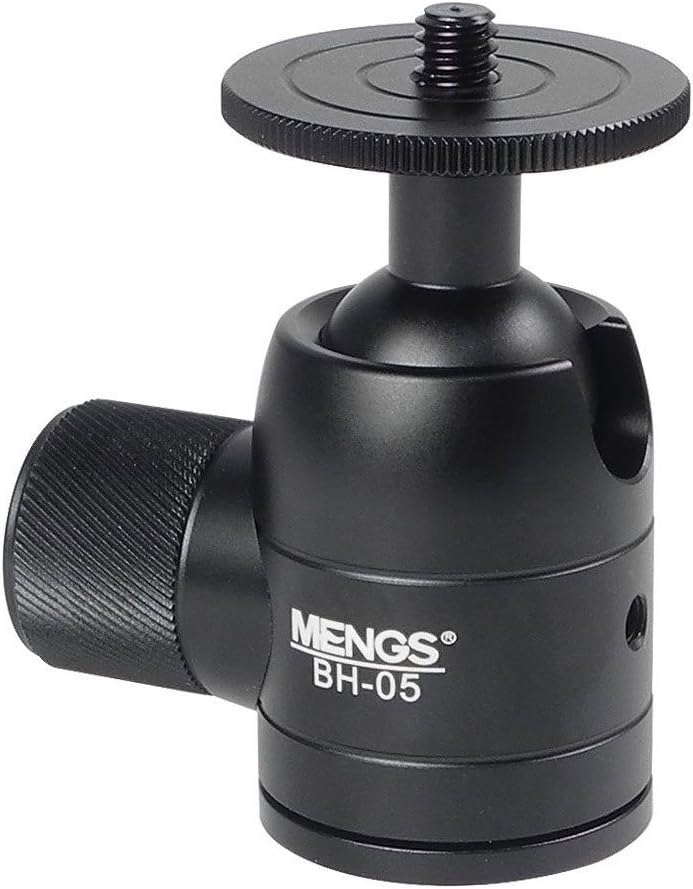 MENGS Mini Ball Head Aluminum Alloy for DSLR Camera and Tripod