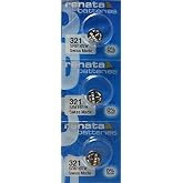 Renata Watch Battery 321 0%Hg Mercury Free X 3