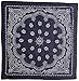 Rhode Island Novelty Blue Western Bandanas, 12 Pieces per order