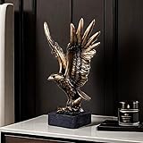 Resin Eagle Statue Sculpture Frgurine Gift for Home