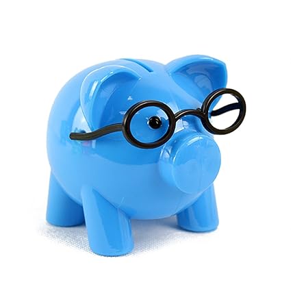 Amazon Com Baidecor Piggy Bank Blue Pig Money Box Toys Games - image unavailable