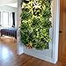 HOGADO Artificial Shrubs, 2pcs Silk Greenery Plants Tropical Leaves Wall Planter Office Veranda Pot Patio Kitchen Multi-Color