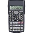 Helect 2-Line Engineering Scientific Calculator, Suitable for School and Business (Black)