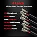 4 Lead LED Rock Lights Wiring Harness, Ampper LED Wiring Harness for LED Pods and Work Lights with Fuse 12V 40A Relay Waterproof On Off Rocker Switch