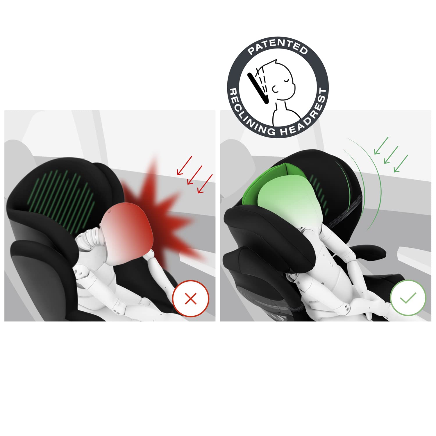 CYBEX Gold Kindersitz Solution S2 i-Fix, Für Autos mit und ohne ISOFIX, 100 - 150 cm, Ab ca. 3 bis 12 Jahre (15 - 50 kg), Moon Black 9