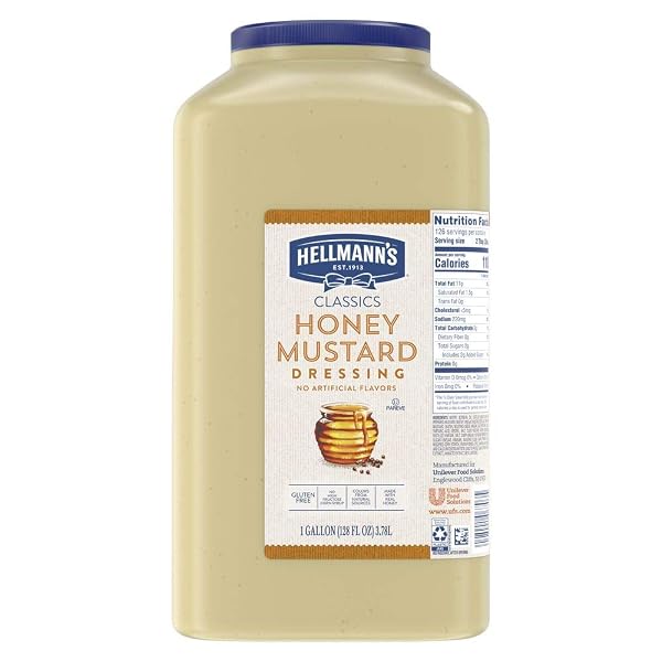 HELLMANN’S SALAD DRESSING, HONEY MUSTARD, 128-OUNCE