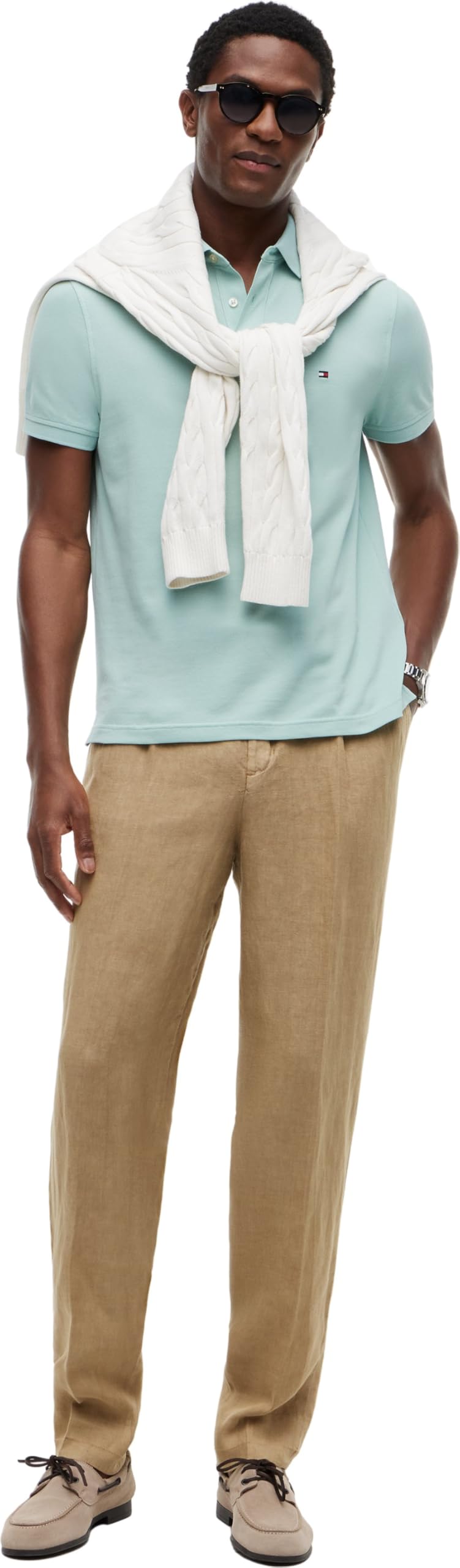 Tommy Hilfiger Herren Poloshirt Kurzarm 1985 Regular Fit, Grün (Crushed Mint), L 4