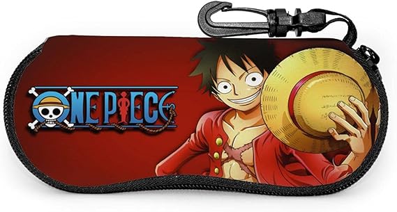 Amazon Co Jp ワンピース メガネケース One Pieceメガネポーチ カラビナフック付き 柔らかいネオプレン製 超軽量 擦り傷防止 防滴可能 小物入れ 持ち運び便利 ファスナー式 眼鏡ケース サン 服 ファッション小物