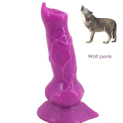 Realistischer Tier Dildos Hund Penis, 7.3inches Wolf Cock Saugnapf Für Frauen Und Homosexuelle G-Punkte zu stimulieren Sex To
