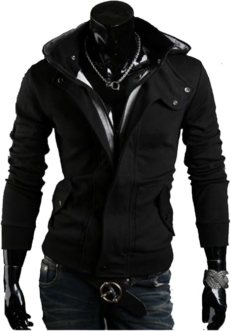 Amazon Arpcel アープセル メンズ スリム パーカー ジャケット フード付 薄灰 濃灰 黒 M L Xl 2xl M ブラック コート ジャケット 通販