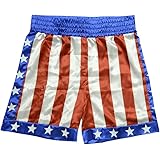 Trick or Treat Studios Men's Rocky Apollo Creed Boxing Trunks