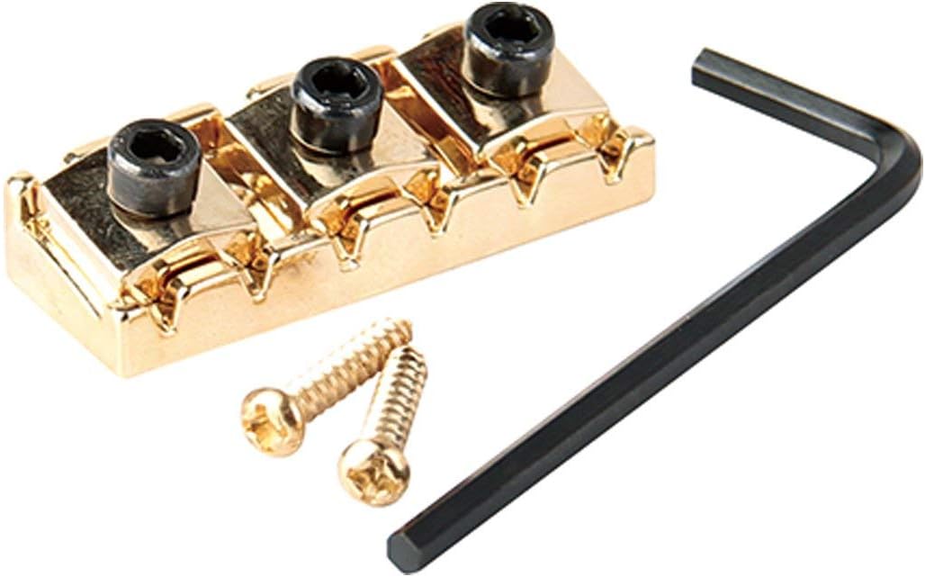Musiclily Gold 42mm Metal Guitar Locking Nut for Floyd Rose Style Tremolo System - Image 4