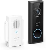eufy Security C210 Wireless Video Doorbell Kit 1080p HD Battery w/ Chime AI