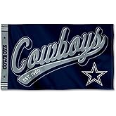 WinCraft Dallas Cowboys Script Logo Premium Flag
