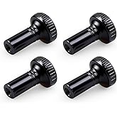 Lamp Switch Knob 4PCS Lamp Turn Knobs Replacement Black Light Turn Knob | Standard Turn On/Off Light Switch Knobs, Classical Antique Lamps Repair Parts Decorative for Table &amp; Floor Lamps Fan Socket