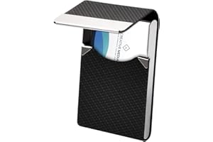 Nivofu Business Card Holder, PU Leather & Stainless Steel Business Card Case, Multi Card Case Luxury, Purse Credit Card ID Ca