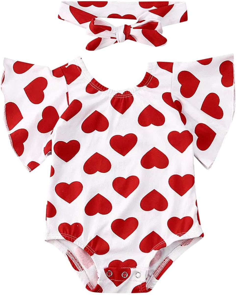 Newborn Baby Pure Cotton Long Sleeve Romper I Love Mommy Daddy Footed Jumpsuit