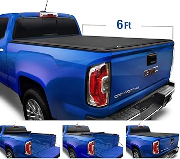 Gmc Canyon Fleetside 6 Bed Tyger Auto T1 Roll Up Truck Bed Tonneau Cover Tg Bc1c9013 Works With 2015 2018 Chevy Colorado Tonneau Covers Truck Bed Tailgate Accessories