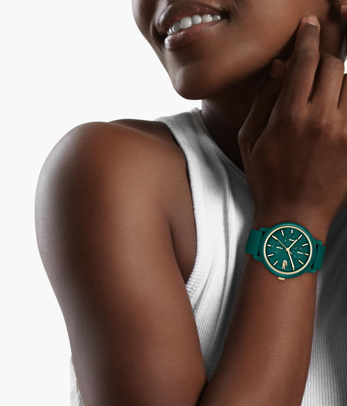 Lacoste Analogue Multifunction Quartz Watch for Women LACOSTE.12.12 Multi Collection with Silicone Bracelet